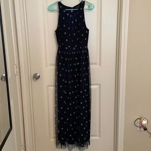 Candalite Navy Blue Polka Dot Women’s Dress Size M